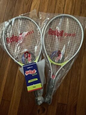 RedBall Tennis Racket Pair in White and Neon Yellow
